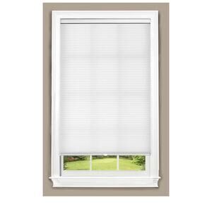 Allen + Roth 1" Light Filtering Cordless Cellular Shade White 27"x72" NEW